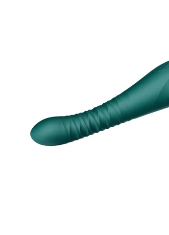 Смартвібратор-пульсатор King Turquoise Green, кристал Swarovski Zalo (296627058)
