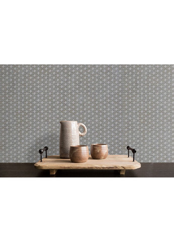Метровые обои виниловые серые для кухни, коридора на флизелиновой основе 33609, рулон 10 м MARBURG (371776258)