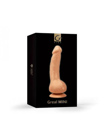 Вібратор реалістичний на присосці Greal Mini Gvibe, бежевий, 18 х 3 см No Brand (341306065)