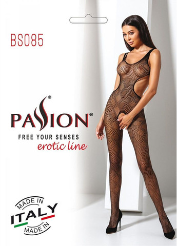 Эротический бодистокинг с рисунком BS085 black Passion (297573840)
