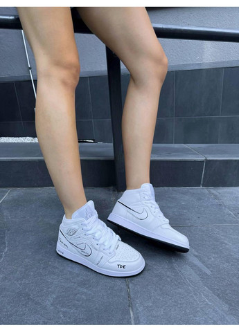 Сірі Осінні кросівки чоловічі nike air jordan 1 retro high light grey white найк аір джордан No Brand