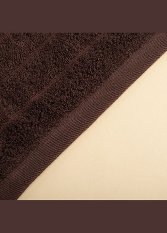 IDEIA полотенце махровое 50х80 волна плотность 500 г/м2 хлопок шоколад коричневый производство - Узбекистан