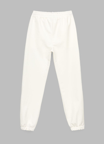 Белые спортивные демисезонные брюки No Brand