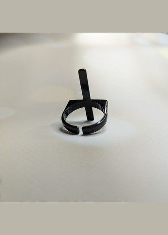 Кольцо готическое "Черный крест". Регулируемое SureGeek (317046549)