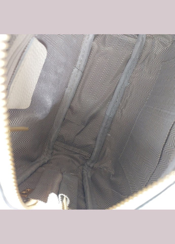 Жіноча сумка крос-боді з широким та тонким ремінцем з натуральної шкіри мала молочна No Brand (347640671)