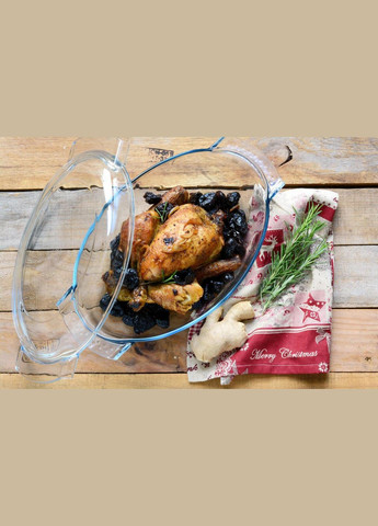 Каструля скляна овальна 4,4л+1,4л (460A000/7643 Classic) Pyrex (317254097)