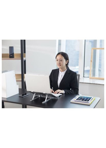 Подставка для ноутбука LPS03-3, алюминий (HS082826) HiSmart LPS03-3, алюміній (366699431)