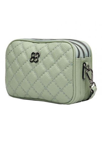 Сумка женская кожаная салатовая кроссбоди шанелька небольшая (Д/Ш/В)21,5/8/14 (см) Felicita (336377554)