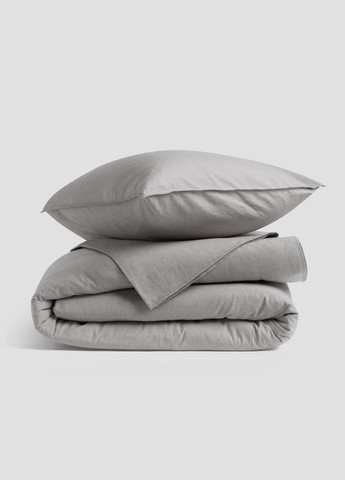 Комплект білизни із вареної бавовни Grey сімейний, Простирадло без резинки Leglo (300370513)