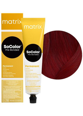 Стойкая кремкраска для осветления волос SoColor Pre-Bonded Reflect 5RR+ светлый шатен глубокий Matrix (292736016)