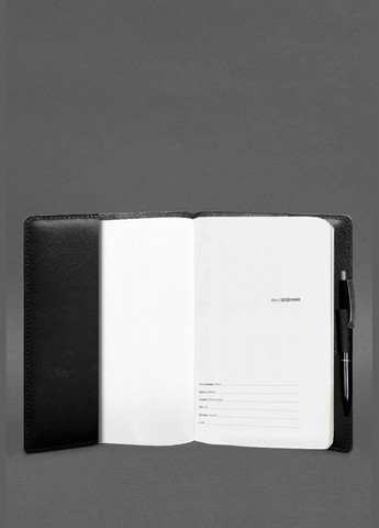 Кожаный блокнот А5 (софт-бук) 9.3 чёрный краст (A-028015) BlankNote (328961650)