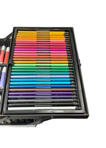 Детский набор для творчества в чемодане 145 предметов Universe (краски, кисти, карандаши и фломастеры) голубой No Brand (365749618)