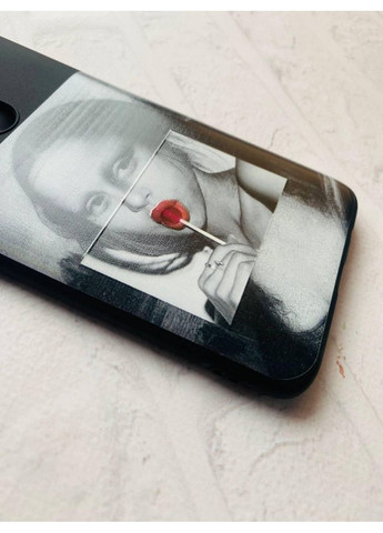 Матовий чорний чохол на Samsung Galaxy J7(2016) J710:: Сучасна Мона Ліза (принт 351) Creative (360692939)