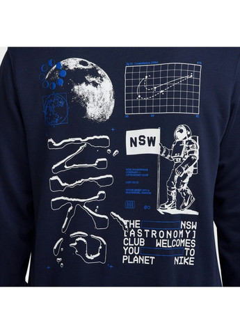 Худі чоловіче Club Ft Po Hdy Moon Gfx Blue Nike (364836761)