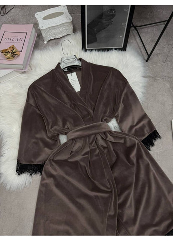Женский велюровый халат FINO Mode (371403692)