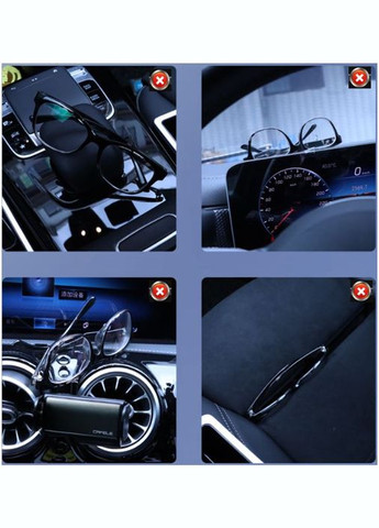 Тримач для окулярів на сонцезахисний козирок Білосірий (М680157) YONG XUN (314808309)