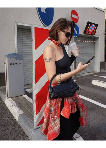 Стильный женский асимметричный боди с длинным рукавом. Україна (360548442)