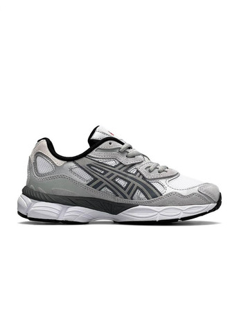 Білі Осінні кросівки чоловічі asics gel - nyc white steel gray асікс гель нюк No Brand