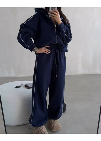 Теплый костюм с флисом и брюками на затяжках | Замеры в описании DK/DL Мода без кордонів (361929431)