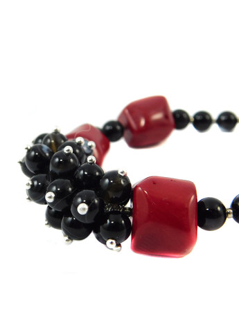 Браслет "Вовчі ягоди" Корал, Агат 21 Fursa fashion (322314295)