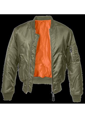 Оливковая демисезонная куртка ma1 jacket olive Brandit