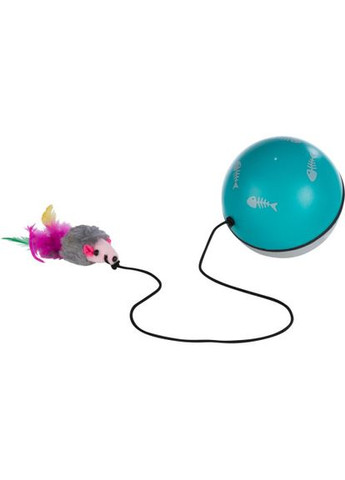 Игрушка для кошек мяч с моторчиком и мышью, 9 см Trixie (355255899)