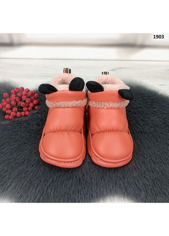 Тапочки чуні дитячі еко-шкіра з хутряною підкладкою на пінковій підошві Lion (370303126)