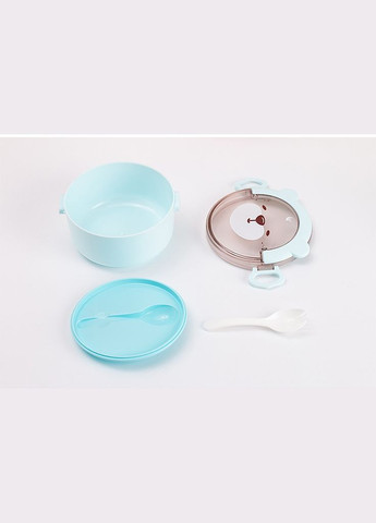 Ланч бокс одноярусний харчовий 11065 800 мл блакитний No Brand (364490540)