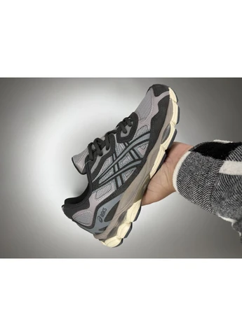 Белые демисезонные кроссовки мужские asics gel nyc white brown асикс гель нюк No Brand