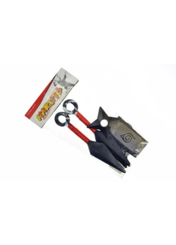 Набір аніме NARUTO 5в1 (кунаї, сюрікени, пов’язка) в кульку 3W р. 32*3*15 см YG Toys (389891938)
