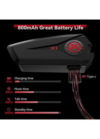 Мотоциклетна гарнітура XGP Bluetooth навушники для шолома водонепроникні з тривалим часом роботи No Brand (365728571)