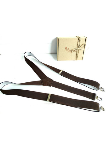 Коричневые подтяжки текстурированые Major Style (357206611)