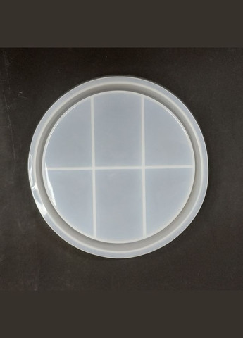 Форма молд для створення підносу тарілки з епоксидної смоли коло 185*23 мм No Brand 4198 (297862935)