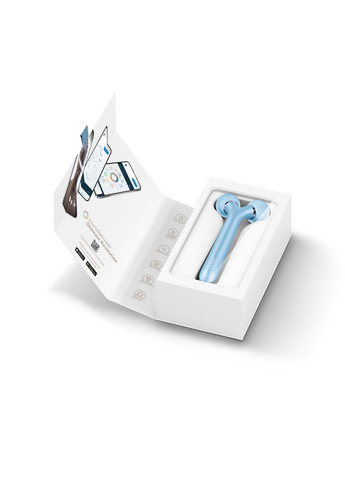 Электронный ультразвуковой ролик для лица Sonic Facial Roller 4в1 aquamarine GESKE (341525897)