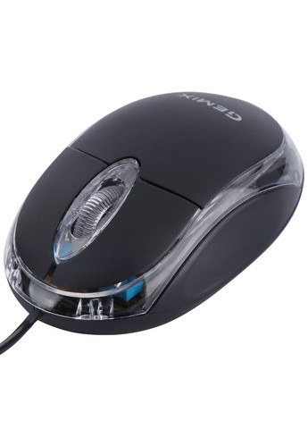 Дротова мишка для ноутбука GM105, чорна, USB, маленька, з червоною підсвіткою Gemix (340112210)