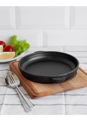 Сковорода чавунна з підставкою 200 х 25 мм Brizoll (360398472)