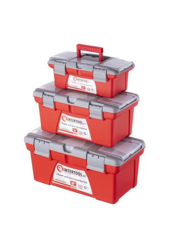 Комплект ящиков 13" 16" 18" (3 шт.) BX-0403 (BX-0403) красные Intertool (349820285)