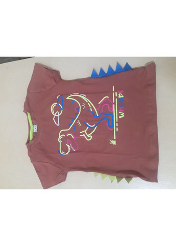 3Д Футболка для хлопчика Динозаври Туреччина теракота розміри 86 - 110 No Brand (370389595)