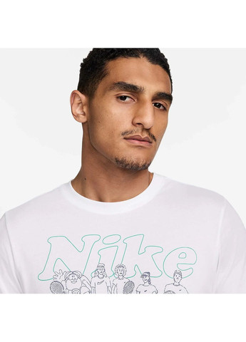 Белая мужская футболка m nkct df tee oc su24 white Nike