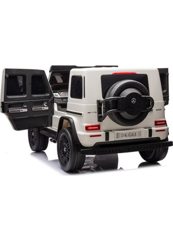 Детская аккумуляторная машинка Mercedes Benz G63 AMG XXL Белая Ramiz (364233730)