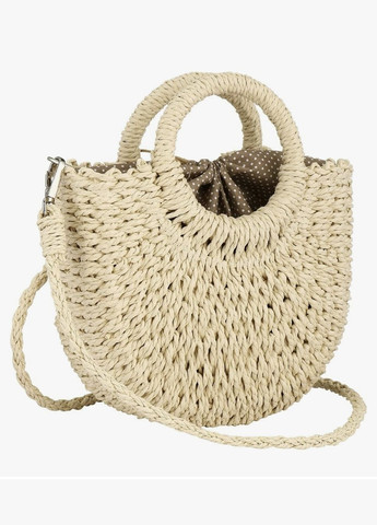 Женская маленькая летняя плетеная сумка с длинной ручкой MINI No Brand (342100123)