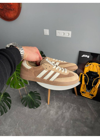 Кросівки жіночі і чоловічі Adidas Samba OG Cardboard | Адідас Самба ОГ коричневі No Brand коричневі демісезони (356504925)
