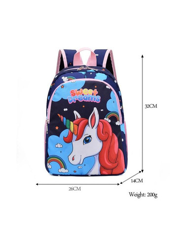 Вместительный рюкзак с Единорожкой для детского сада, для начальной школы, для путешествий. No Brand (294202556)