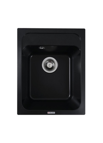Гранітна мийка для кухні KORRADO 4050 матова Чорна Valeso (336936431)