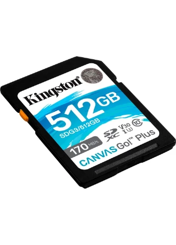 Карта пам'яті SDXC Canvas Go! Plus 512GB Class 10 UHS-I U3 V30 (SDG3/512GB) [100866] Kingston (399210891)