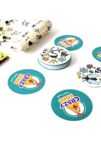 Дитяча настільна гра в мішечку "Хлоп! Хвать!" VT8077 13, 56 карток Vladi toys (364126474)