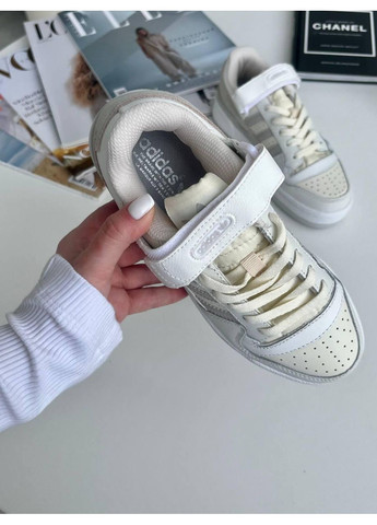 Сірі Осінні кросівки чоловічі adidas forum white grey адідас форум No Brand