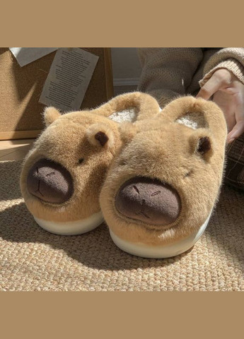 Пухнасті домашні капці Capybara Капібара для хлопців та дівчат, 35, 37, 39 розмір (10423) Hello Kitty (316702361)