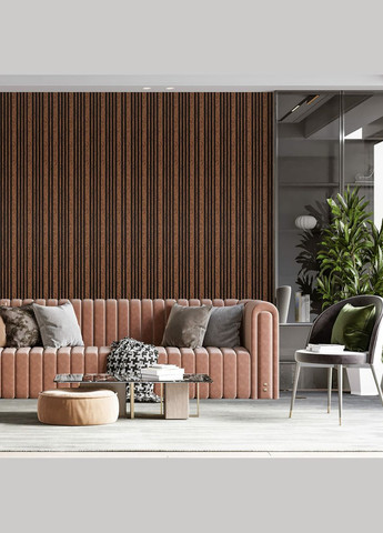 Рейка декоративна PS 2900х120х11мм Коричневий із золотими вкрапленнями SW-00002140- Sticker Wall (327089647)