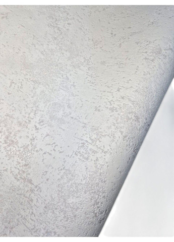 Шпалери вінілові 106 см × 10 м Слов’янські 3750-03, сірі під штукатурку для вітальні, спальні, коридору, дитячої кімнати Слов'янські шпалери (351382503)